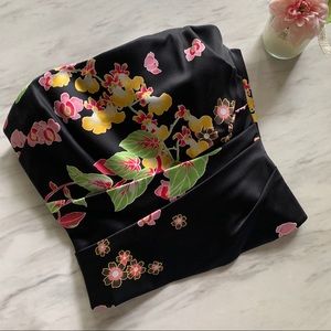 Kay Unger silk bodice top